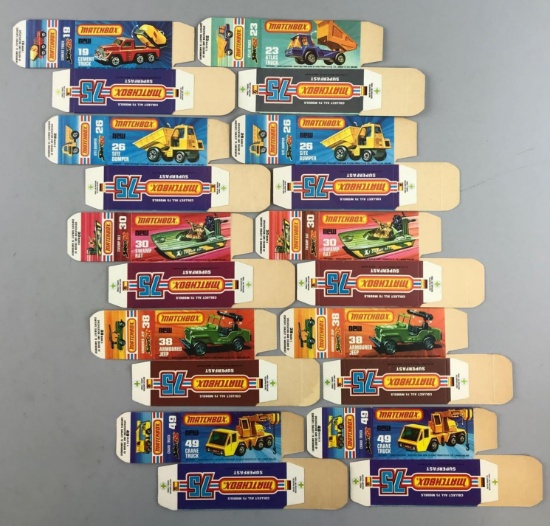 Group of 10 Matchbox K Type Boxes