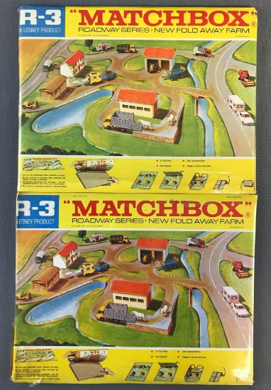 Group of 2 Matchbox No. R-3 Fold Away Farm