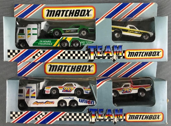 Group of 2 Team Matchbox die-cast vehicle sets