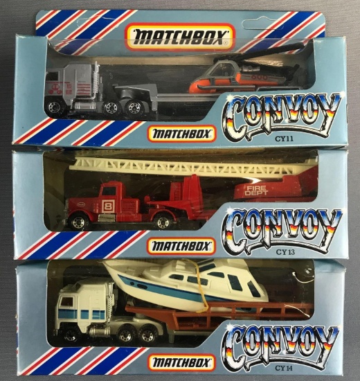 Group of 3 Matchbox Convoy die-cast vehicle sets