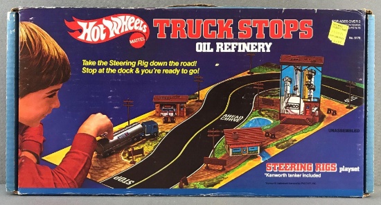 Hot Wheels Truck Stops Oil Refinery Steering Rig set