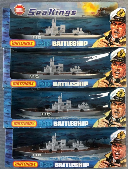 Group of 4 Matchbox Sea Kings No. K-103 Battleship