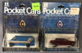 Group of 2 Tomy Pocket Cars die-cast vehicles
