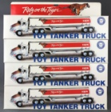 Group of 4 Exxon Collectors Series Toy Tanker Trucks