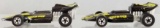 2 Hot Wheels Formula P.A.C.K.die cast vehicles