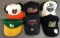 Group of 6 Baseball Caps With Championship Caps