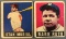 Group of 2 Baseball Cards Babe Ruth Stan Musial
