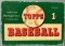 1954 Undated Topps 1cent Baseball Card Box Very Rare