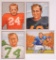 Group of 4 1950 Bowman Football Cards