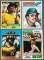 Group of 4 Topps Reggie Jackson Baseball Cards