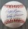 Branca/Thomson signed baseball