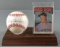Roger Clemens trading card & signed baseball