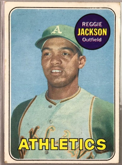 1969 Topps Baseball Card Reggie Jackson #260 Rookie