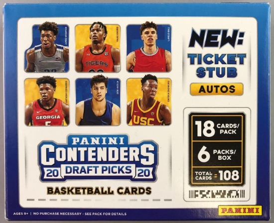 Lot of 100-2020 Panini Contenders Basketball Cards With Stars