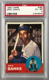 1963 Topps Baseball Ernie Banks Card PSA 6