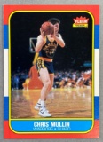1986 Fleer Chris Mullin #77 Rookie Basketball Card