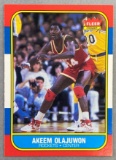 1986 Fleer Akeem Olajuwon #82 Rookie Card