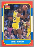 1986 Fleer James Worthy #131 Rookie Basketball Card