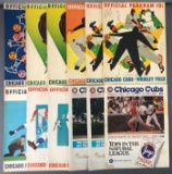 Group of 12 Chicago Cubs Baseball Programs