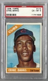 1966 Topps Baseball Ernie Banks Card PSA 6