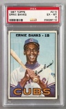 1967 Topps Baseball Ernie Banks Card PSA 6