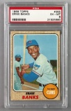 1968 Topps Baseball Ernie Banks Card PSA 6