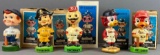 Group of 5 vintage ceramic Bobbleheads