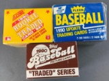 Group of 3 1990 Baseball Sets Fleer Topps Score