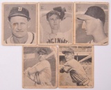 Group of 5 1948 Bowman Baseball Cards