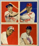 Group of 4 1949 Bowman Baseball Cards