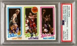 1980 Topps Signed Bird, Erving, Johnson Card PSA 10 Autographed Rookie!!