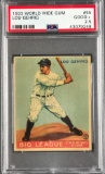 1933 World Wide Gum Lou Gehrig Baseball PSA 2.5