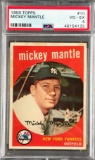 1959 Topps Mickey Mantle #10 PSA 4
