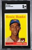 1958 Topps Ernie Banks #310 SGC 5