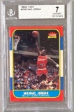 1986-87 Fleer Michael Jordan #57 Rookie BGS 7