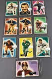 Group of 10 1955 Bowman Football Cards Rookies Stars and Hall of Famers