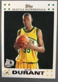 2007 Topps Kevin Durant #2 Rookie Basketball Card
