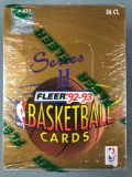 1992 Fleer Basketball Series 2 Sealed Box