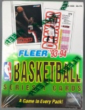 1993 Fleer Basketball Series 1 Sealed Box