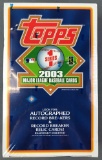 2003 Topps Baseball Series 1 Sealed Box
