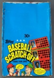 1981 Topps Baseball Scratch Off Wax Box