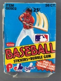 1981 Fleer Baseball Stickers Wax Box