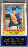 Autographed Nolan Ryan Topps Collectors Baseball Card