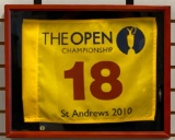 2010 St Andrews The Open Championship Flag Framed