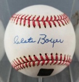 Clete Boyer signed baseball