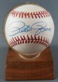 Pete Rose signed baseball