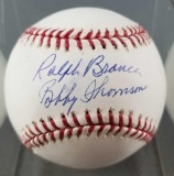 Branca/Thomson signed baseball