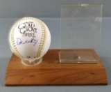 Don Mattingly Signed Gold Glove Award Baseball