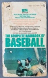 1974 complete handbook of baseball with autographs