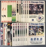 Group of Chicago Cubs Ephemera Programs Scorecards